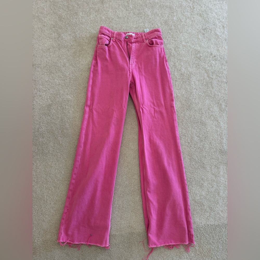 Zara Hot Pink Skinny Jeans